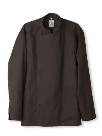 厨房・調理・売店用白衣 長袖コックコート 傳馬屋 C100-18 コックコート 長袖（モカ） 食品白衣jp