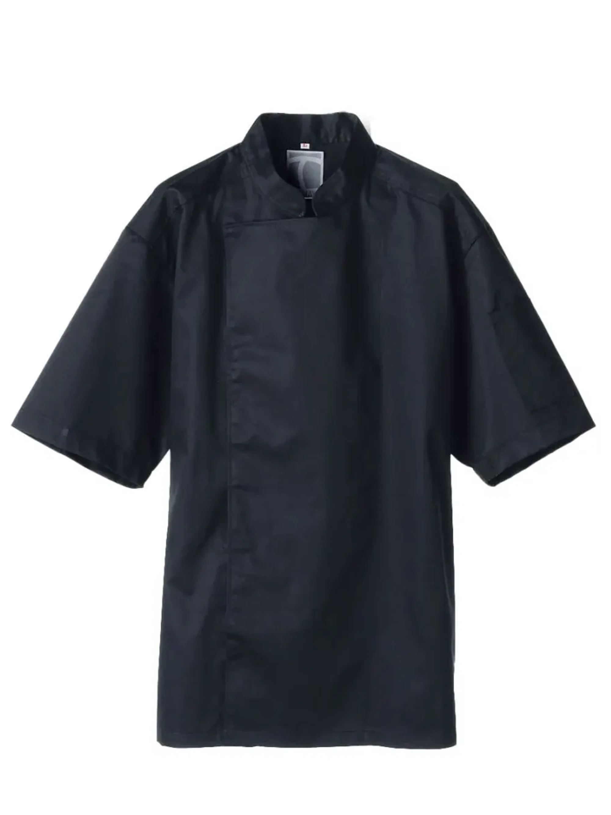 傳馬屋 C102-15 コックコート 半袖（ブラック）