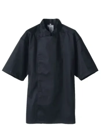 傳馬屋 C102-15 コックコート 半袖(ブラック)