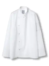 傳馬屋 C120-10 コックコート 長袖 B片側パールボタン