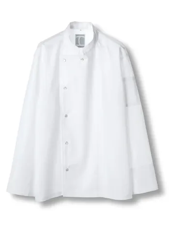 厨房・調理・売店用白衣 長袖コックコート 傳馬屋 C120-10 コックコート 長袖 B片側パールボタン 食品白衣jp