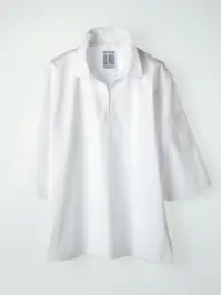 傳馬屋 C212-10 コックシャツ衿付 半袖