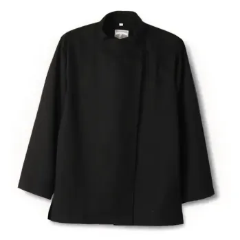 厨房・調理・売店用白衣 長袖コックコート 傳馬屋 C610-15 女子コックコート（ブラック） 食品白衣jp