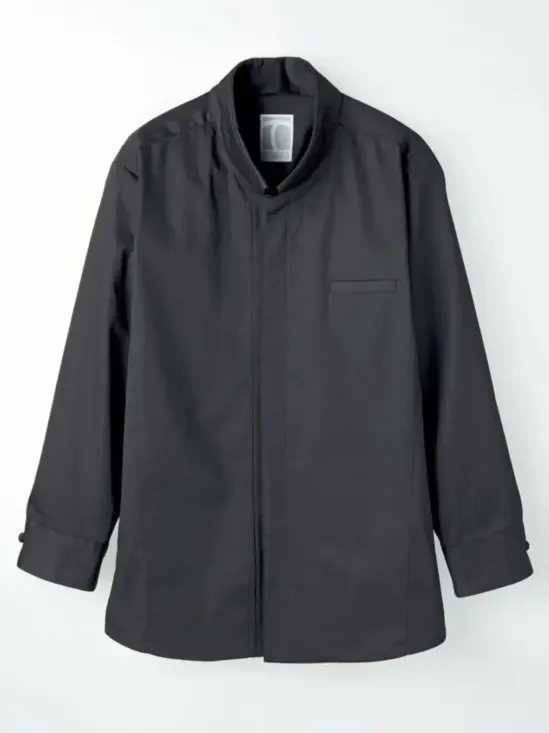 傳馬屋 C720-15 コックシャツ 長袖（ブラック）