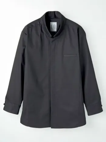 厨房・調理・売店用白衣 長袖コックシャツ 傳馬屋 C720-15 コックシャツ 長袖（ブラック） 食品白衣jp