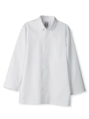 厨房・調理・売店用白衣 長袖コックコート 傳馬屋 C740-10 和食コート衿付 食品白衣jp