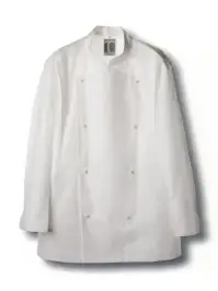 傳馬屋 C810-10 シェフジャケット 長袖（オフホワイト）受注生産
