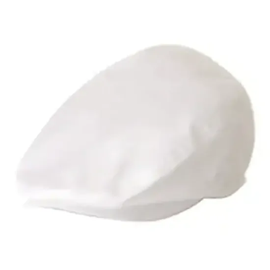 傳馬屋 H9897 ハンティングキャップ（男女兼用ホワイト）