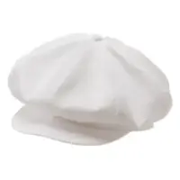 傳馬屋 H9974 キャスケット（男女兼用ホワイト）