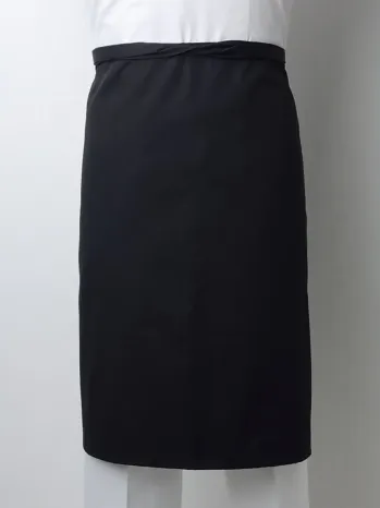 傳馬屋 T0205 腰下エプロン(ブラック)