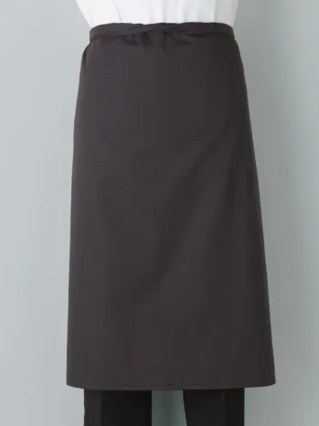 カジュアル エプロン 傳馬屋 T0216 腰下エプロン（ダークグレー） サービスユニフォームCOM