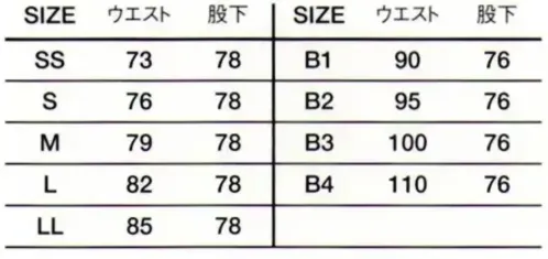 傳馬屋 9350 男子白パンツ サイズ／スペック