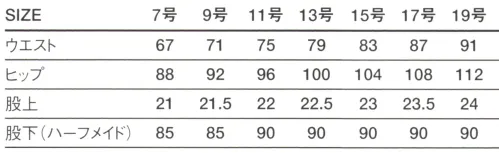 傳馬屋 96813 ノータックストレッチパンツ（女） サイズ／スペック