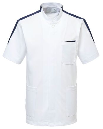 ナースウェア 半袖ジャケット（ブルゾン・ジャンパー） キラク CM205 メンズジャケット 医療白衣com