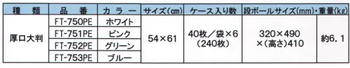 東京メディカル FT-750 グルメクロス 厚口大判（ホワイト/360枚入り） グルメクロス 厚口大判サイズ 40枚/袋×9（360枚）入り。PE袋タイプ！環境に配慮した簡易包装タイプ。拭き取り・吸水力に優れたクリーンなふきん。※この商品はご注文後のキャンセル、返品及び交換は出来ませんのでご注意下さい。※なお、この商品のお支払方法は、先振込（代金引換以外）にて承り、ご入金確認後の手配となります。 サイズ／スペック