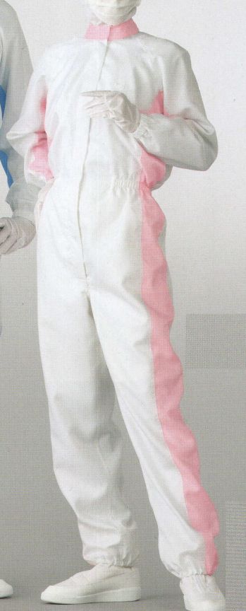 クリーンウェア ツナギ・オーバーオール・サロペット 東洋リントフリー FC132B ツナギ服（女性用） 食品白衣jp