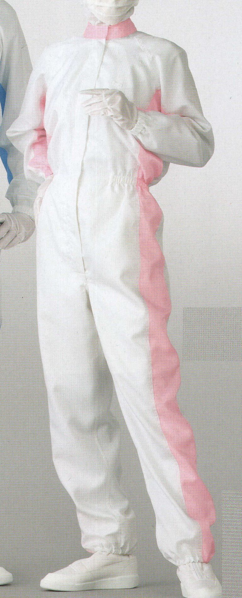 食品白衣jp ツナギ服（女性用） 東洋リントフリー FC132B 食品白衣