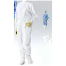 食品白衣jp クリーンウェア ツナギ・オーバーオール・サロペット 東洋リントフリー FP1204 ツナギ服