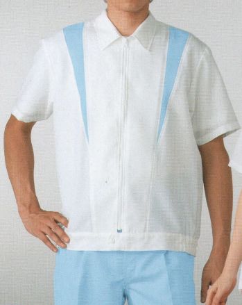 クリーンウェア 半袖白衣 東洋リントフリー JB258A 上衣（男性用・半袖）（ジャケット） 食品白衣jp
