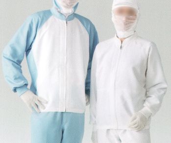 食品工場用 長袖白衣 東洋リントフリー JK275C 異物混入防止対策上着 食品白衣jp