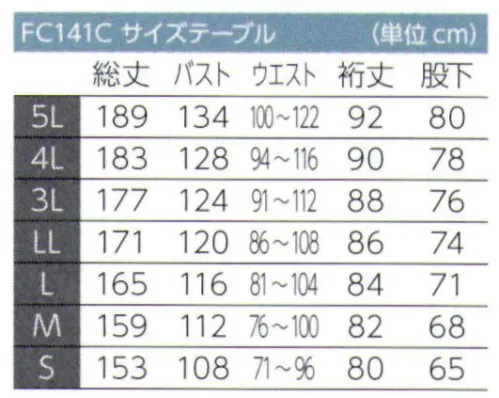 東洋リントフリー FC141C ツナギ服 サイドファスナー仕様で前面からの発塵を抑制。裾口を二重構造にしたダウンフロータイプのクリーンスーツです。各種アクセサリーとの組み合わせにより、クラス10～100環境での使用が可能です。作業環境に合わせて、ホワイト、ブルー、グリーンの3色からお選びいただけます。製品単位でクラス100領域において十二分な性能を発揮。さらにミドラーとの組み合わせで、クラス10対応製品と同等の性能アップできます。フード、ブーツなどのセット製品の品揃えも豊富です。※クラス100（ISOクラス5）。フードは別売りでご用意しております。※ストライプ状に制電糸が入っています。 サイズ／スペック