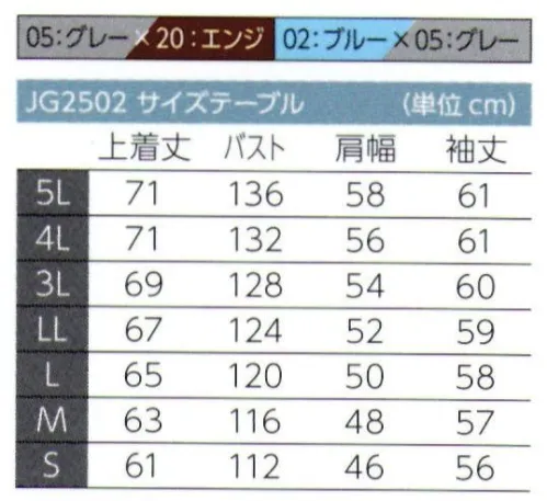 東洋リントフリー JG2502 上着（男女兼用）（ジャケット） IEC規格に対応、優れた表面抵抗値を有するESD対策低発塵ユニフォーム。 サイズ／スペック