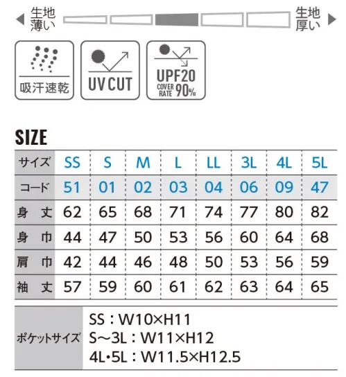 トムス 335-ALP-B 4.4オンス ドライ長袖ポロシャツ（ポケット付）（00335-ALP） 幅広いTPOに対応する機能と品格を備えた長袖ポロ。抜群の吸汗性と速乾性。アクティブシーンはもちろん、タウンユースとしても有効なドライ素材を、かっちりイメージの長袖ポロシャツに。さらにUVカット機能も備えたハイテク仕様は、夏の日焼け対策にも有効。カジュアル、スポーツ、かっちりめと、多様に使える便利な逸品です。サッと吸収・スッと発散。働く汗は美しいというけれど、それに比例して、衣服の中はベタベタに。そんな悩みを解決する吸汗速乾機能。汗を即座に吸い取り、衣服を素早く乾かしてくれる、がんばる人の味方です。 ※他カラーは「335-ALP」「335-ALP-C」に掲載しております。※トムスの一部商品は、個包装されておりません。予めご了承ください。※この商品はご注文後のキャンセル、返品及び交換は出来ませんのでご注意ください。※なお、この商品のお支払方法は、前払いにて承り、ご入金確認後の手配となります。 サイズ／スペック