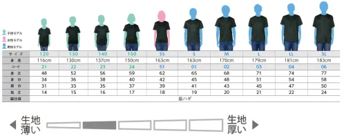 トムス 350-AIT-B 3.5オンス インターロックドライTシャツ（00350-AIT） 生地がなめらかで伸縮性に優れたスマートシルエットのドライTシャツ。編地の表面が滑らかなスムース編み（インターロック）伸縮性に優れ、型崩れしにくい編み地。（2つのゴム編みを裏合わせにした両面とも表地だけに見える編み組織です）※トムスの一部商品は、個包装されておりません。予めご了承ください。※この商品はご注文後のキャンセル、返品及び交換は出来ませんのでご注意ください。※なお、この商品のお支払方法は、前払いにて承り、ご入金確認後の手配となります。 サイズ／スペック