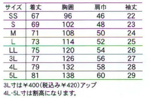 中塚被服 2004 半袖ポロシャツ 綿の良さを損なうことなくポリエステルで補強しているので丈夫です。肌触りが良く、吸湿、吸汗性にも富んでいます。この種類の糸に緩みがあるので、洗たくによる縮みが少ない。※「15 ホワイト」「24 ホワイト」は、販売を終了致しました。 サイズ／スペック