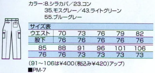 中塚被服 520 アウトパンツ（ワンタック） 汚れが付着しにくく落ちやすい、裏綿のストレッチ素材。【Wガード・2層構造】ポリエステル90％綿10％の繊維を内層（洗濯効果を高める親水性皮膜で、汚れが落ちやすい機能）、外装（撥水性、撥油性皮膜による汚れが付きにくい機能）のガード、二重構造で包み、頑固な汚れに強さを発揮します。左右ファスナー式ポケットで貴重品や小物を入れるのに便利です。天ブタ付で物が落ちにくくマチ布が付いているので物を入れても楽です。 サイズ／スペック