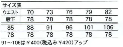 中塚被服 E1220 アウトパンツ（ツータック） 細部にこだわった機能性の高さが魅力。 サイズ／スペック