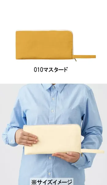イベント・チーム・スタッフ バッグ・かばん トレードワークス TP-0008-010 キャンバスL字ファスナー フラットポーチ（M） 作業服JP
