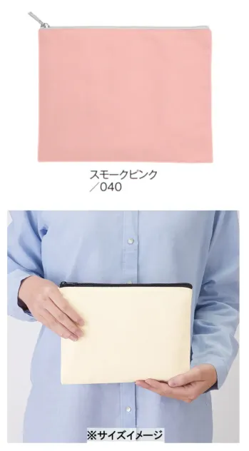 イベント・チーム・スタッフ バッグ・かばん トレードワークス TR-0823-040 キャンバスフラットポーチ（M） 作業服JP