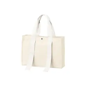 キャンバスカラーハンドルスクエアトート