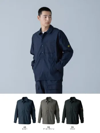 男女ペア 長袖シャツ TS DESIGN 55305 ニッカーズプルオーバーシャツ 作業服JP