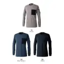 作業服JP 男女ペア 長袖Ｔシャツ TS DESIGN 55353 ニッカーズドライワッフルロングスリーブTシャツ