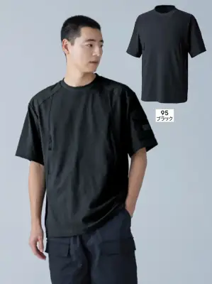 スラントジップショートスリーブTシャツ