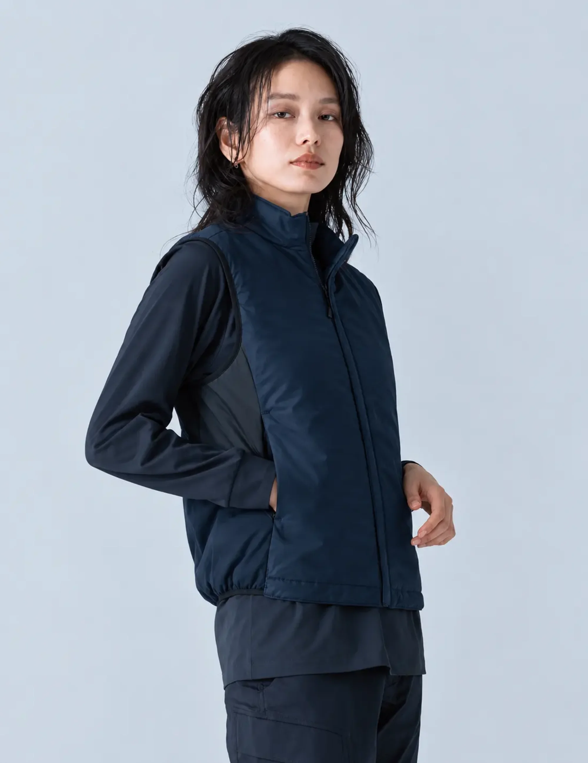 TS DESIGN 6638 防風ストレッチライトウォームベスト