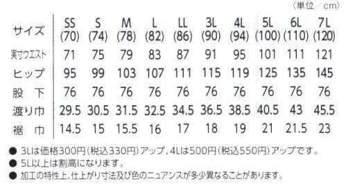 タカヤ商事 GC-S533 カーゴパンツ ●摩擦強度に優れたCORDURAファブリックを使用したミニリップストップ組織により軽量で高度な耐久性を実現・引き裂き、引っ張り強度・タテヨコ自由自在、4WAYストレッチ・給水速乾性・軽量性・しっとりとしてしなやかな手触り●マットな表面感としなやかな肌触りでありながらタフなワークシーンにも活躍●左右ベルトループ部分にカラビナループ付き※カラビナは付属しません●腰ポケット右側にキーリング付き●ウエストカーブベルト仕様により着用感と動きやすさが向上●年間を通してのトータルコーディネートが可能です。[秋冬物]GC-W501:ジャケットGC-W513:パンツ[防寒]GC-W587:防寒ベスト※加工の特性上、仕上がり寸法及び色のニュアンスが多少異なることがあります。 サイズ／スペック