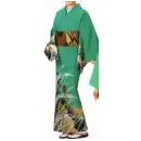祭り用品jp 踊り衣装・着物 踊り衣装 氏原 1027 一越本絵羽 蘭印（反物）