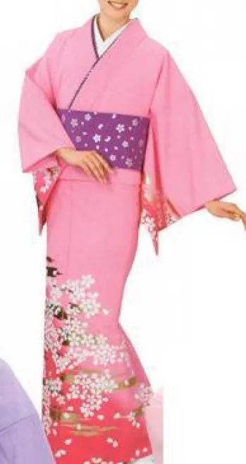 踊り衣装・着物 踊り衣装 氏原 1037 一越本絵羽 恋印（反物） 祭り用品jp