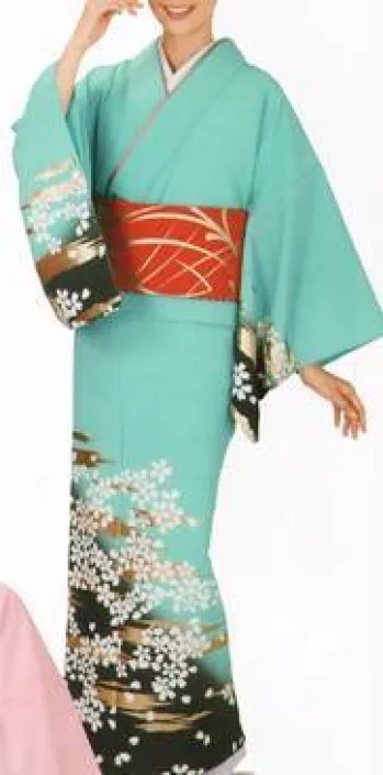 踊り衣装・着物 踊り衣装 氏原 1038 一越本絵羽 恋印（反物） 祭り用品jp