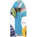 祭り用品jp 踊り衣装・着物 踊り衣装 氏原 1076-S お仕立て上り 新絵羽きもの 風印