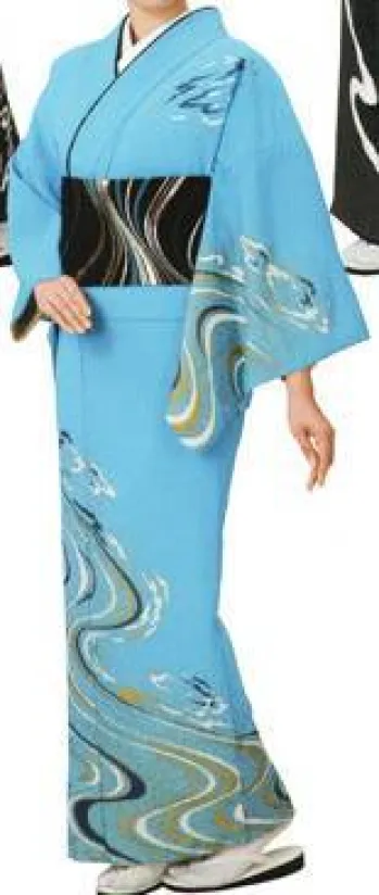 踊り衣装・着物 踊り衣装 氏原 1204-S お仕立上り 胴抜き絵羽 里印 祭り用品jp