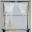 祭り用品jp 裃・かつぎ・陣羽織 かつぎ 氏原 1228 オーガンジー 箔付かつぎ掛け仕立 空印