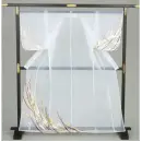 祭り用品jp 裃・かつぎ・陣羽織 かつぎ 氏原 1229 オーガンジー 箔付かつぎ掛け仕立 空印