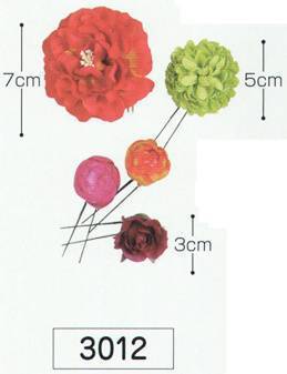 氏原 3012 髪かざり(5点セット) ※この商品はご注文後のキャンセル、返品及び交換は出来ませんのでご注意下さい。※なお、この商品のお支払方法は、先振込（代金引換以外）にて承り、ご入金確認後の手配となります。