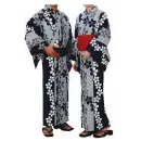 祭り用品jp ゆかた 浴衣 氏原 3366-S お揃いゆかたお仕立上り 裄長キングサイズ 東印