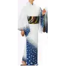 祭り用品jp ゆかた 浴衣 氏原 3602 本絵羽ゆかた 大印（反物）