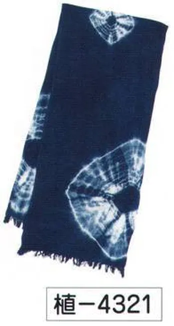 祭り小物 スカーフ・四角布・ポケットチーフ 氏原 4321 草木手染マフラー 植印 祭り用品jp
